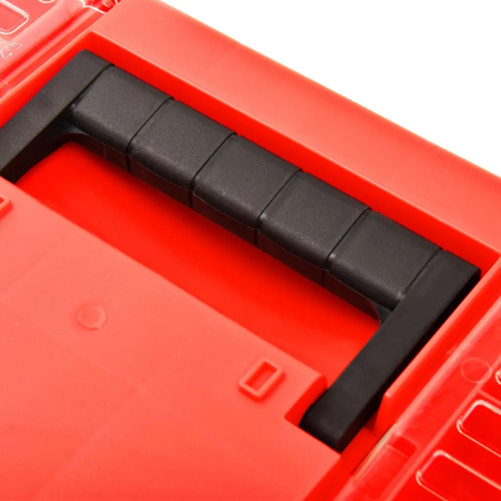 Tool Box Plastic 462x256x242 mm Red