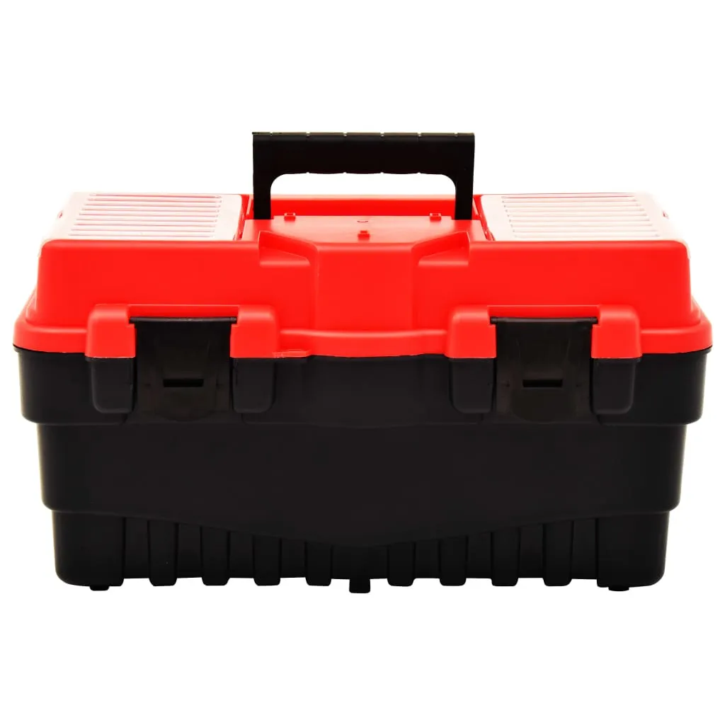 Tool Box Plastic 462x256x242 mm Red