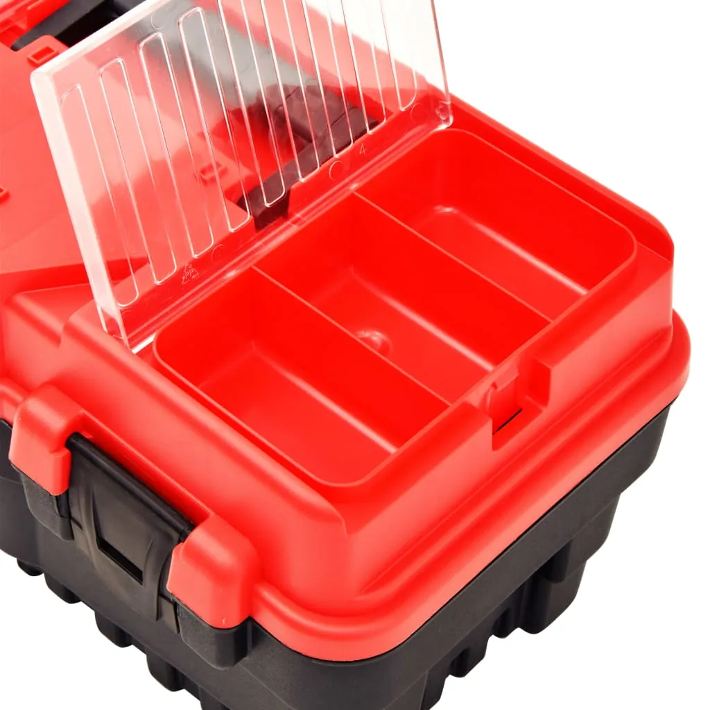 Tool Box Plastic 462x256x242 mm Red