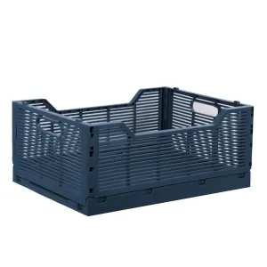 Truu Design Folding Storage Crate - Navy