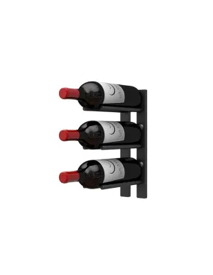 Ultra Wine Racks Straight Wall Rails - 1FT Metal Wine Racks (3 Bottles)