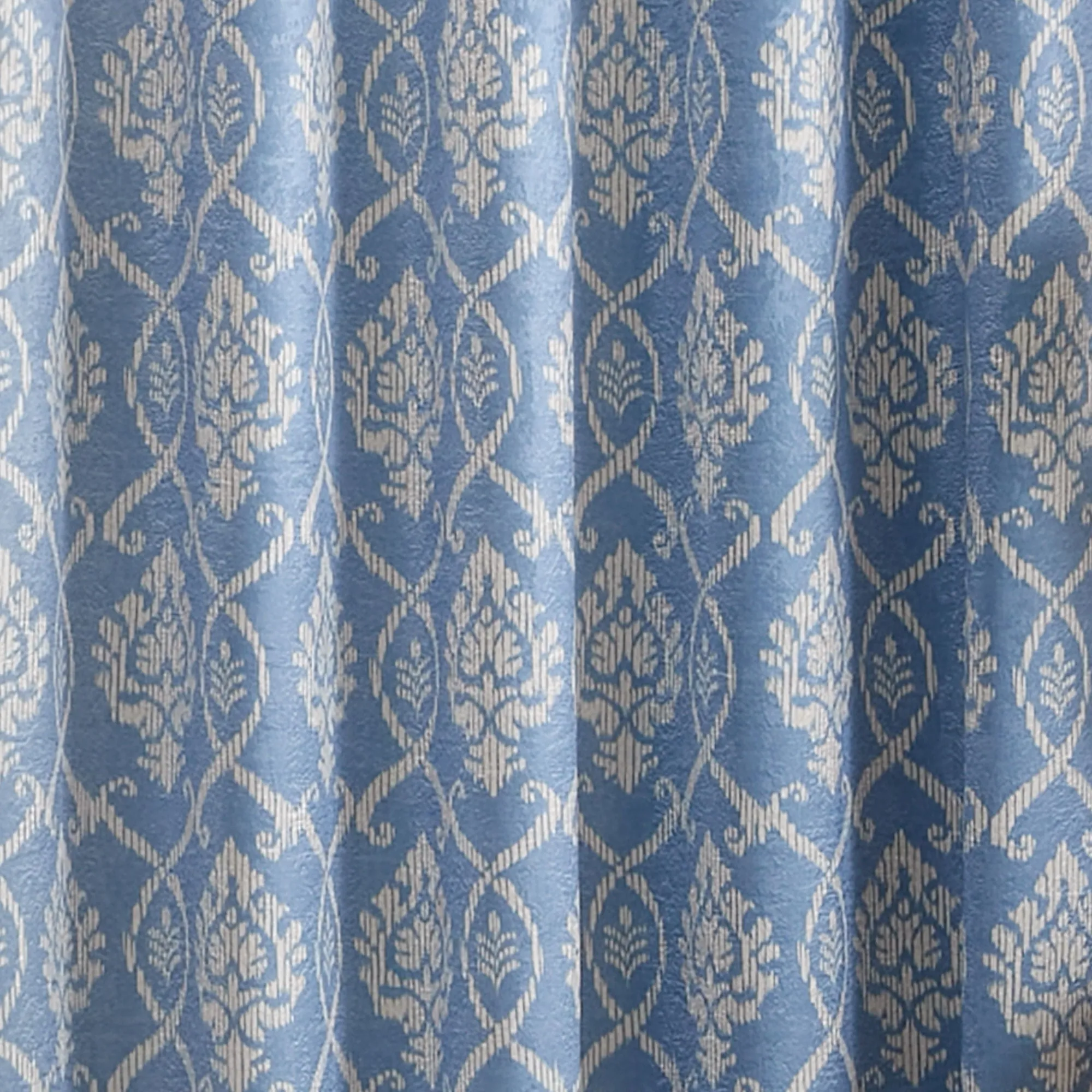 Vivianna Pair of Eyelet Curtains by Dreams & Drapes in Blue