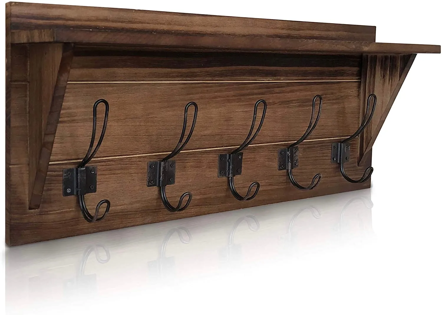 Wall Mounted Coat Rack With Shelf