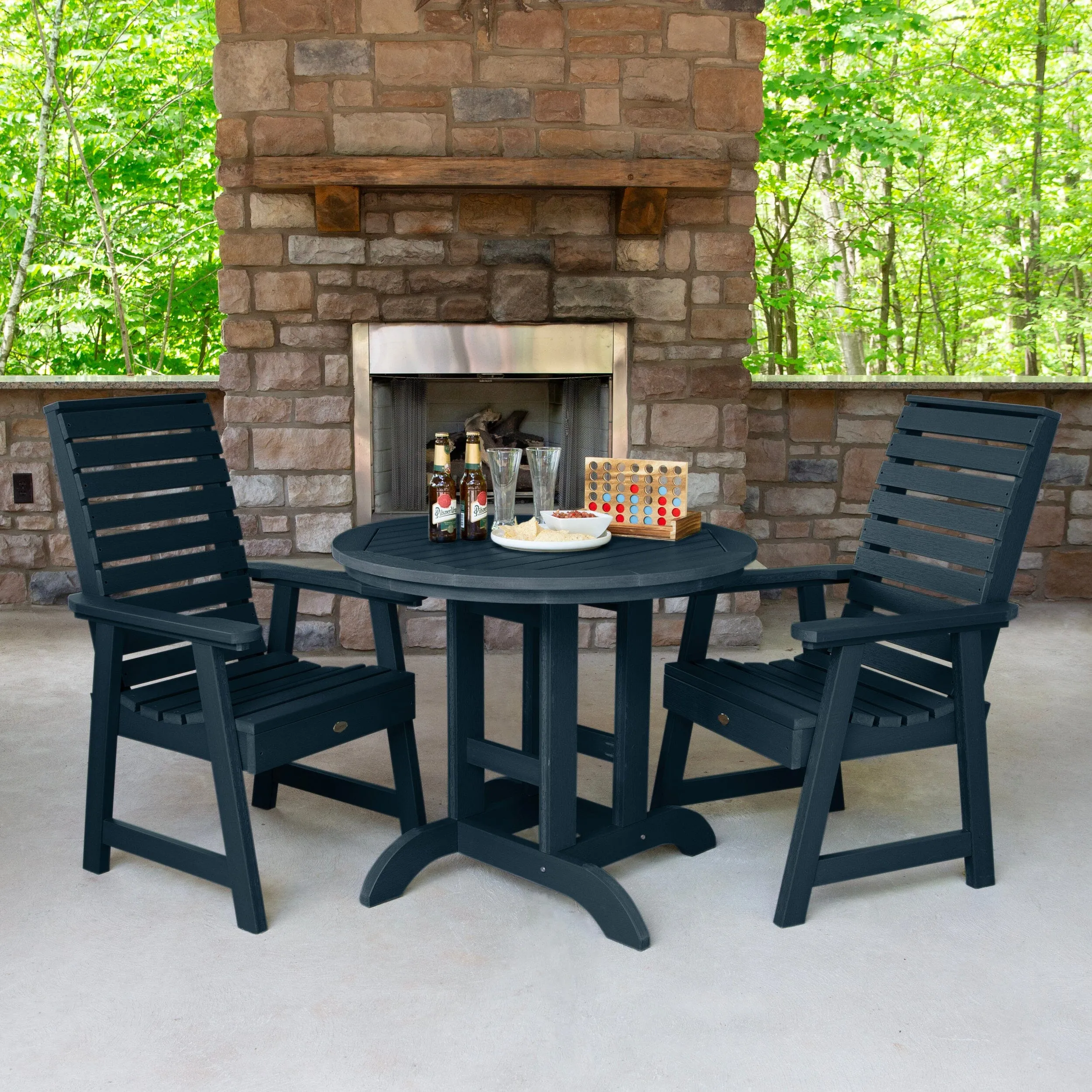 Weatherly 3pc 36in Round Dining Set - Dining Height