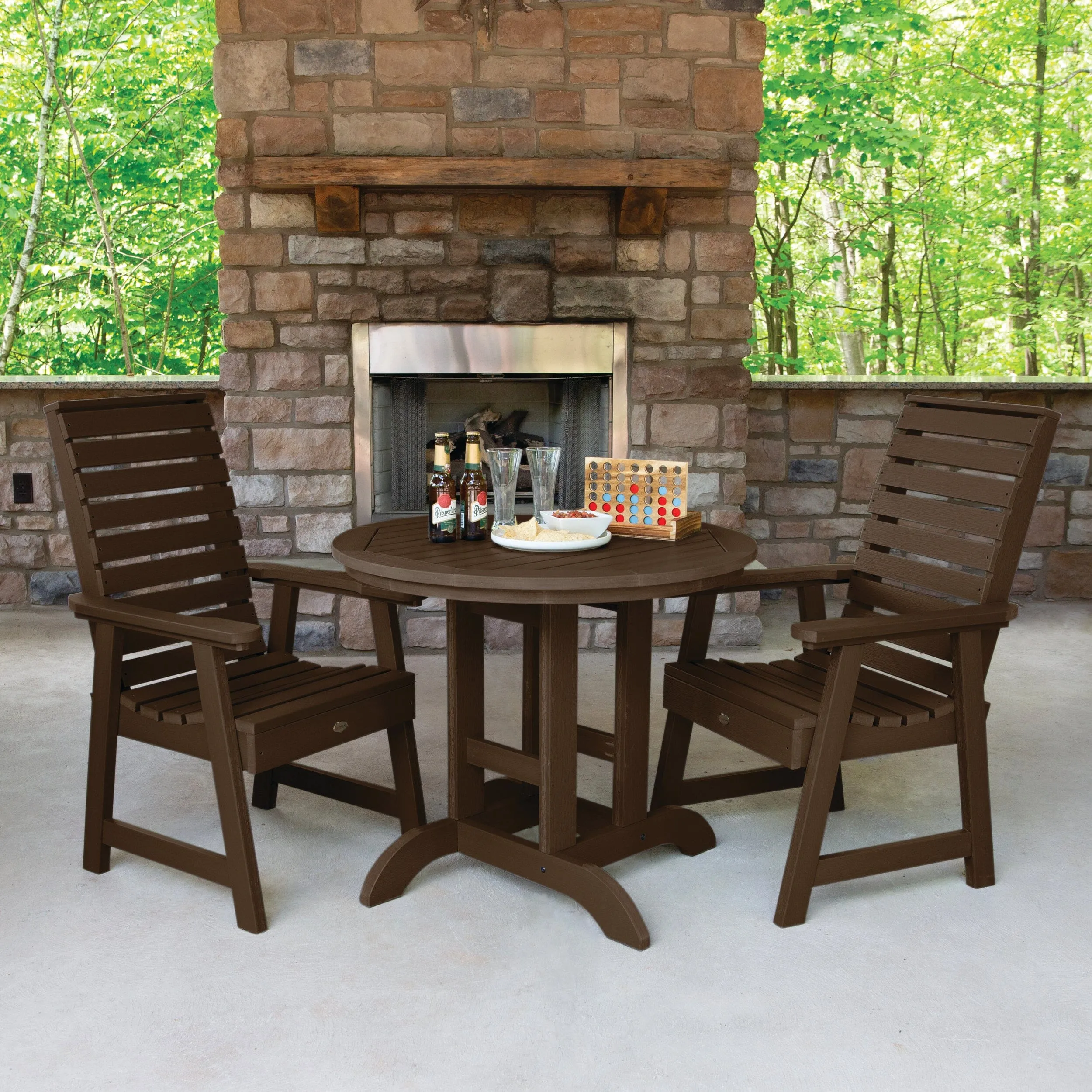 Weatherly 3pc 36in Round Dining Set - Dining Height