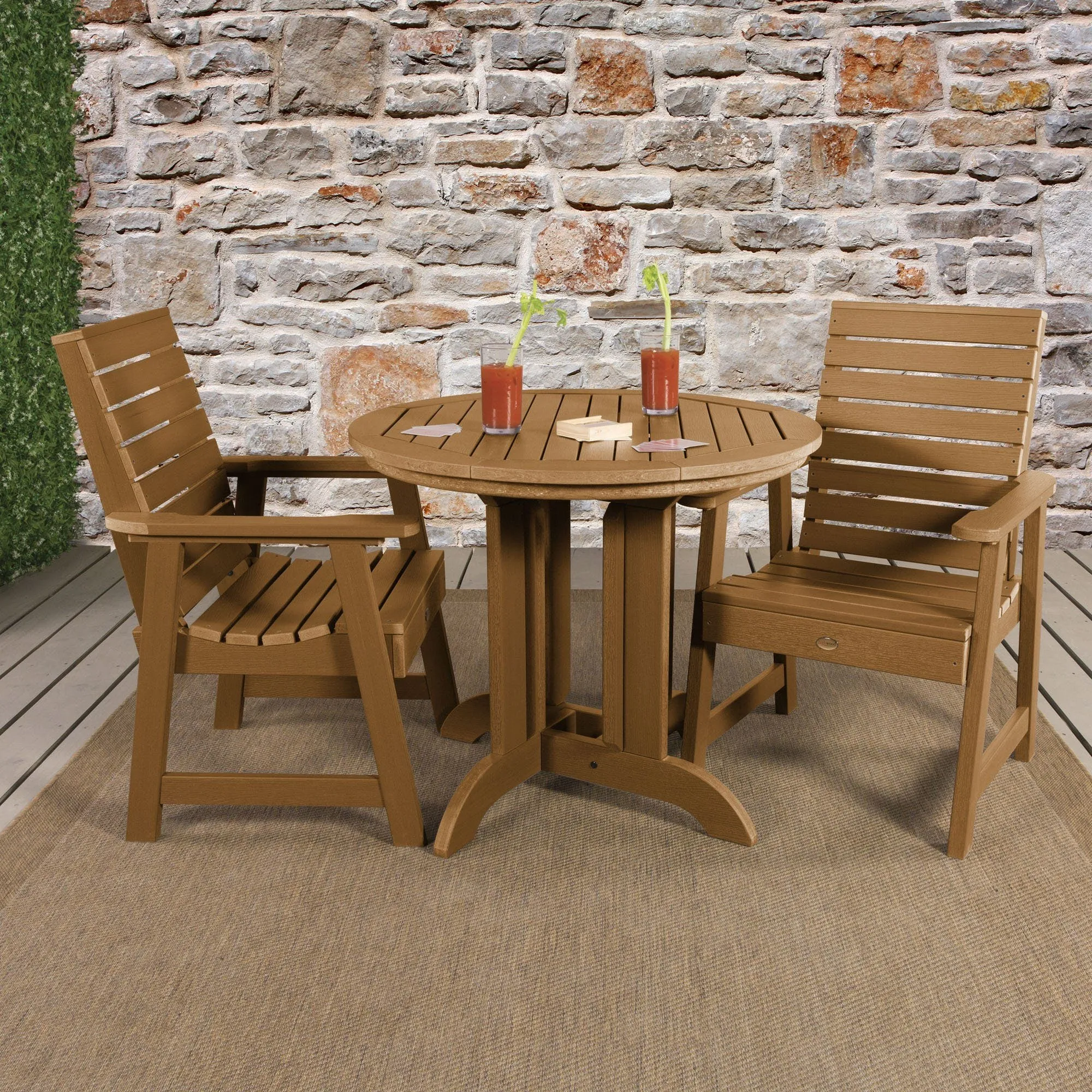 Weatherly 3pc 36in Round Dining Set - Dining Height