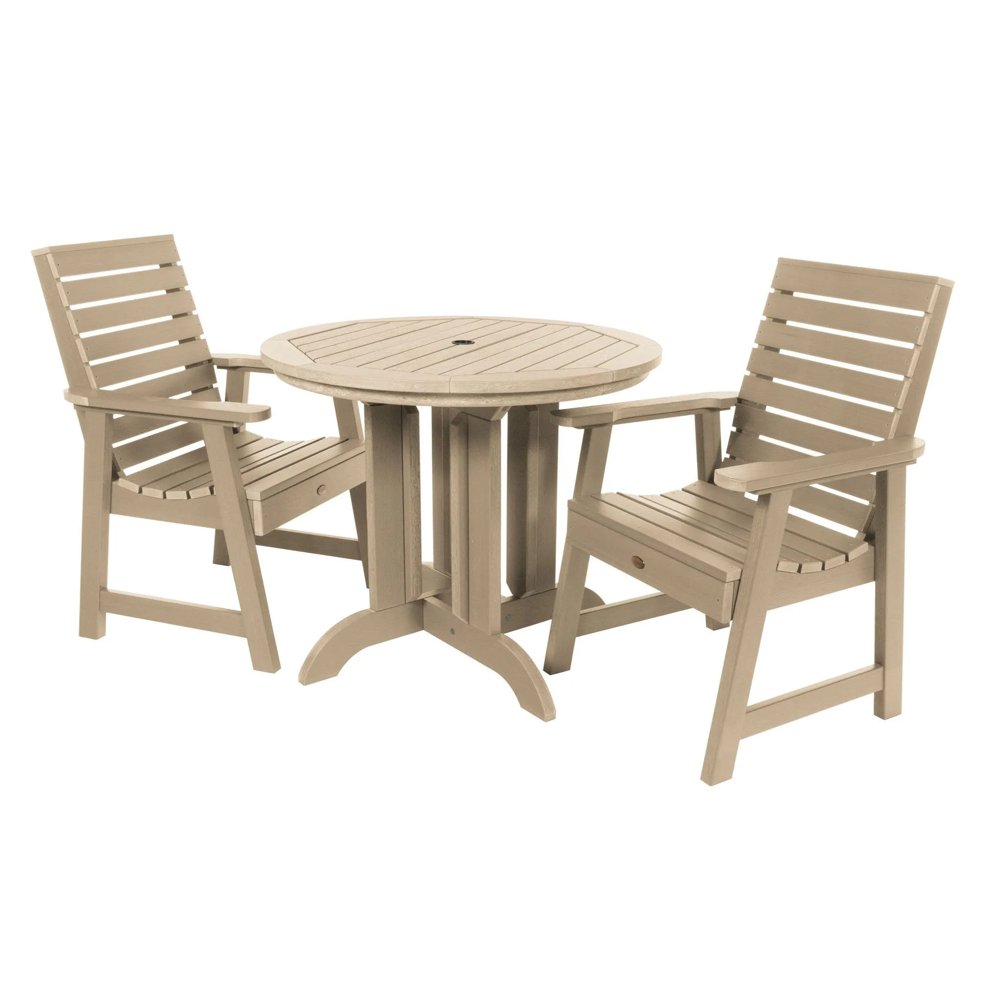 Weatherly 3pc 36in Round Dining Set - Dining Height