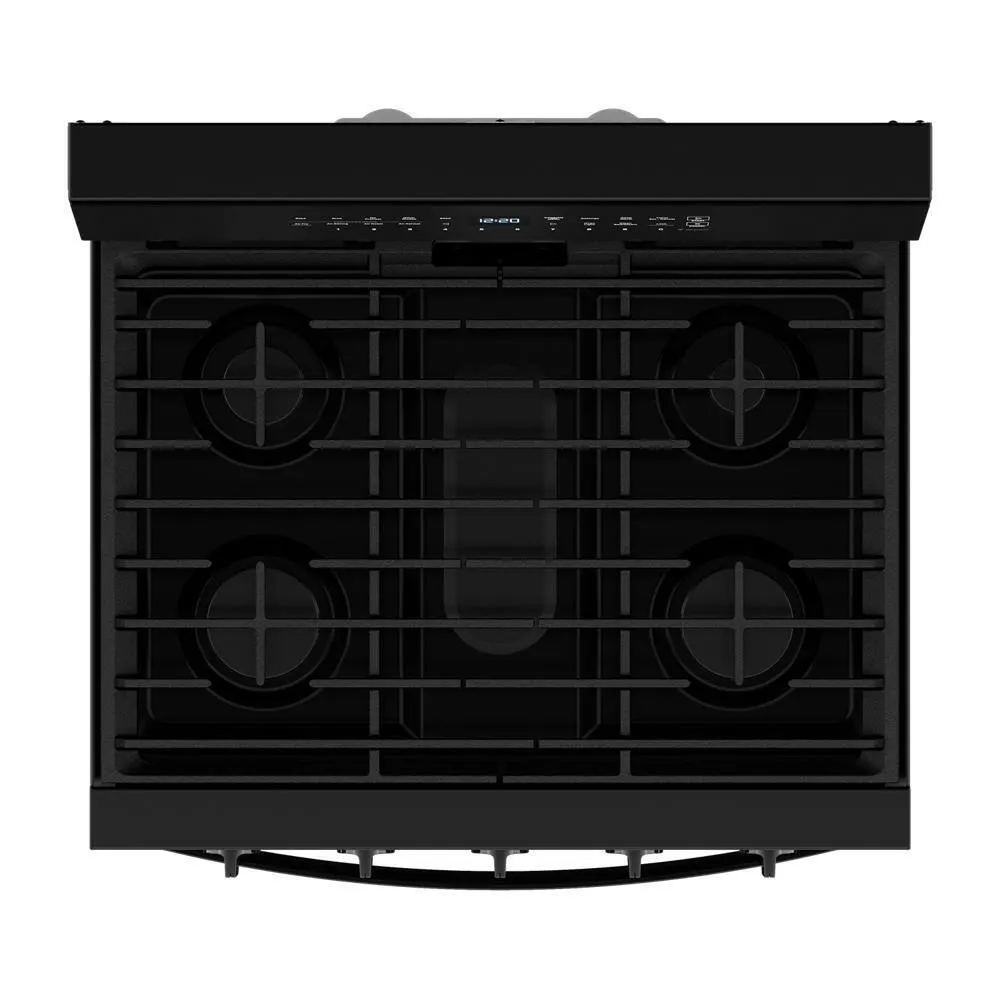 Whirlpool WFGS7530RB 30-inch Smart Gas Range with Air Cooking Technology, No Preheat Air Fry, Steam/Self Clean and High Speed Preheat