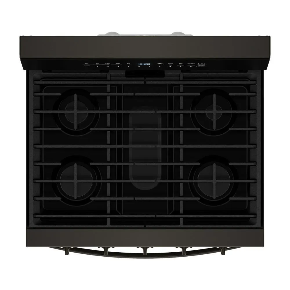 Whirlpool WFGS7530RV 30-inch Smart Gas Range with Air Cooking Technology, No Preheat Air Fry, Steam/Self Clean and High Speed Preheat