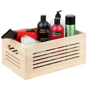 Wooden Storage Bin  - Natural Medium