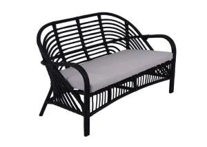 Zuni 2 Seater Chair - Black